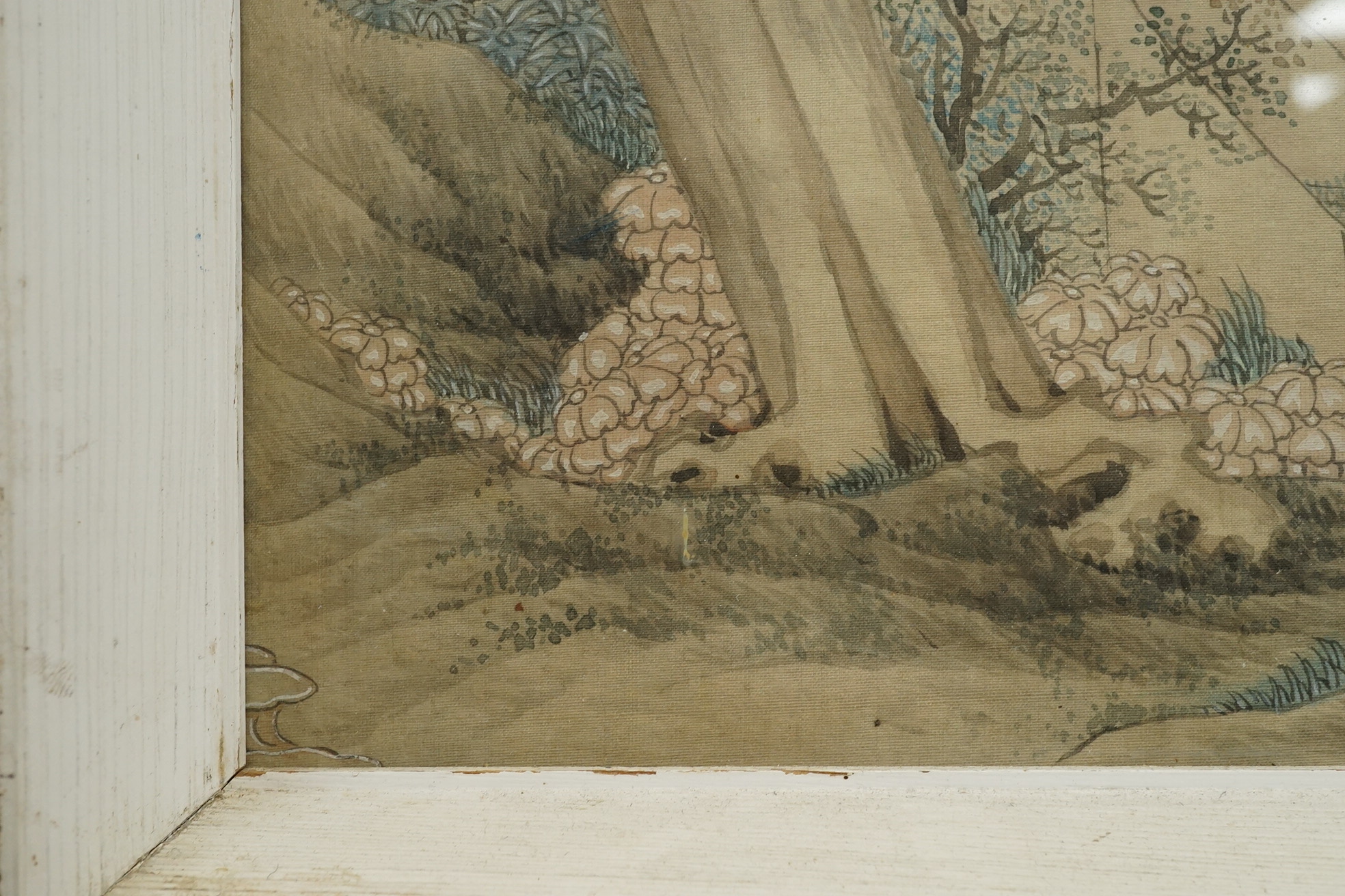Chinese School , (late 19th century), Princes from the dominions paying homage to the Emperor, ink and watercolour on silk, calligraphic inscription, 79.5cm x 79.5cm